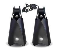 Amexo 2 Porte Clé Batman Porte-Clés en Faux Cuir Personnalisé Porte-Clés Chauve-Souris Sac Porte-Clés Unisexe pour Tous les Types de Clés Noir