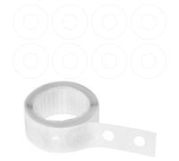 Amexo 250 Pièces Anneaux de Renforcement Auto-Adhésifs, Diamètre 15 mm Autocollants de Renfort de Perforation, Étiquette de Renfort de Trou en Papier pour Bureau éCole Maison (Transparent)