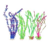 Amexo 4 Pièces Plante Aquarium Artificiel, Decoration Aquarium Aquarium Decoration Plante Plante Aquarium Vivante pour Que Les Poissons Se Cachent Aquarium Decoration