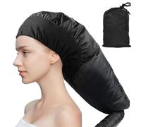 Amexo Casque de Séchage pour Sèche-Cheveux Bonnet de Sèche Cheveux Style Casque Sèche de Capot Capot de Séchage Réglable Portable pour Séchage Cheveux e Conditionnant en Profondeur (Noir)