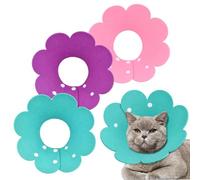 Amexo Collerettes pour Chats 3Pcs Colerette Protection Chat Collerette Chat Anti Grattage Collerette après Chirurgie et Blessures pour Chiots Petits Chiens et Chats M