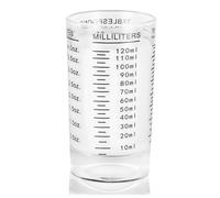 Amexo Verres à Shot 4OZ/120ML, Mini Verre Mesureur avec Balance, Gobelets Doseurs Robustes pour Cuisine Bar, Verre Doseur à Expresso pour Vodka Cocktail Tequila (Noir)