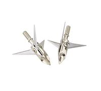 AMEYXGS 12 Pcs Chasse Broadheads 100 Grain 3 Lames Affûtées Têtes de Flèches Tough Steel Arrow Tips pour Arc à Poulies et Arbalète