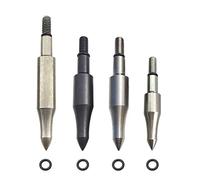 AMEYXGS 12x Pointes de flèche de tir à l'arc 100/125/150/200 Grain Broadheads têtes en Acier à Pointes de flèche à Visser Point de Champ pour la Pratique des flèches de Chasse (Argent, 125grain)
