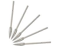 AMEYXGS 24pcs Tir à l'arc Insérer Pointes de Flèche Acier Inoxydable Broadheads 80Grain 100Grain 120Grain Flèche Conseils Points pour ID 3.2mm Flèches Arbre (Type 2, 80gr)