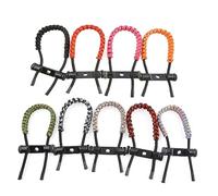 AMEYXGS Sangle de Poignet Arc Ajustable Corde Tressée avec Dragonne Tir à l'arc pour Arc Classique et Arc à Poulies (Bleu)