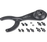 AMF 517920 Jeu de clés à ergots articulée, s pour clé dynamométrique, 18-40 mm, Noir