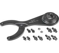 AMF 517946 Jeu de clés à ergots articulées pour clé dynamométrique, 80-125 mm, Noir