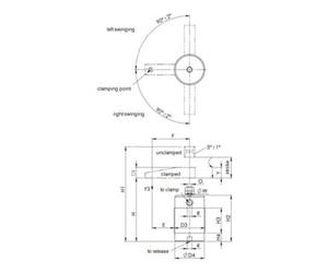 AMF AMF Bride de serrage en U avec nez 11X125 mm Quantité:1