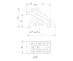 AMF AMF Bride de serrage réglable 14 mm Quantité:1
