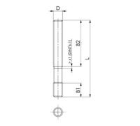 AMF AMF Couvercle latéral rainures en T 6486AS 28mm Quantité:1