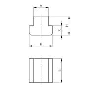 AMF AMF écrou en T n°508F M10x14 pat.m.m. Ressort Quantité:1