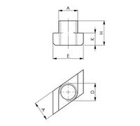 AMF AMF Paire de coussinets parallèles No.6348PSP 12x40x125 Super précision Quantité:1