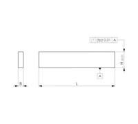 AMF AMF Paire de patins parallèles DIN6346P H.12xB.4xL.100mm Quantité:1