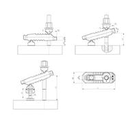 AMF AMF Tendeur de force 3 niveaux 7630-22 M12x14 Quantité:1