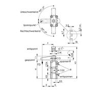 AMF Bride à fourche DIN6315B 6,6x60 laqué biseautée AMF Quantité:1