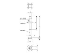 AMF Écrou à serrage rapide AMF No.6332S taille M6 sans collerette Quantité:1