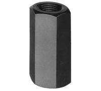 AMF Écrou d'extension DIN 6334 M10/16 82271 (écrous en T DIN DIN6334 écrou d'extension DIN manchon d'écartement écrou long) Filetage : M10/Hauteur : 30 mm/SW: 16/Dimensions d'angle : 17,8 mm