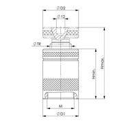 AMF Goujon fileté DIN 6379 M16x63 mm traité p. la classe de résistance 8.8 AMF Quantité:1