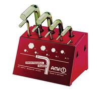 AMF Clés hexagonales AMF jeu de 9 clés 6KT SW2,5-14mm ISO2936 sur pied Quantité:1
