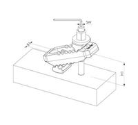 AMF Pince de serrage AMF Avec porte-comptoir 4 Quantité:1