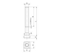 AMF Tasseau en T AMF N°508R Ebauche 18 mm Quantité:1