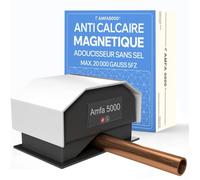 Amfa5000 Adoucisseur D'eau Anti Calcaire - 25 000 Gauss Anticalcaire Magnetique Canalisation, Filtre Compact, Non Électronique