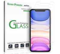 amFilm 3 Pièces Verre Trempé pour iPhone 12, iPhone 12 Pro, iPhone 11, et iPhone XR (10R) - Coque Compatible (Installation Facile) Film de Protection D’écran (6.1")