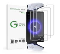 amFilm Films Protecteurs d'écran pour PlayStation Portal Remote Player 8" | Verre Trempé pour PlayStation 5 avec kit d'installation Facile, Transparent Ultra HD, Anti-rayures, Anti-traces de Lot de 3