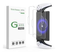 amFilm Lot de 3 films protecteurs d'écran en verre trempé pour PlayStation Portal Remote Player avec kit d'installation facile, anti-rayures, ultra HD, anti-traces de doigts