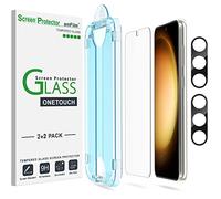 amFilm One Touch Verre Trempé pour Samsung Galaxy S23 Plus 5G 2+2 Pièces
