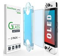 amFilm OneTouch Verre Trempé pour le Modèle Nintendo Switch OLED 2021