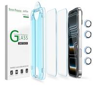 amFilm Verre Trempé pour iPhone 17 PRO 6.3", OneTouch 2 Pièces Protection D'écran avec Protecteurs d'objectif de Caméra, étui Compatible