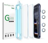 amFilm Verre Trempé pour iPhone 17 PRO Max 6.9", OneTouch 2 Pièces Protection D'écran avec Protecteurs d'objectif de Caméra, étui Compatible