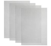 AMFUN 21cm x 30cm Grillage Métallique en Acier Inoxydable, 4PCS Wire Mesh Maille Métallique Filtre, Grille Métallique Anti Insecte pour Ventilation, Sécurité, Fenêtres et Jardin