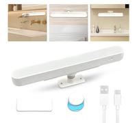 AMFUN 4000mAh Lampe LED avec Aimant, Reglette LED Cuisine Rechargeable, Réglage de la Lumière pour Miroir de Maquillage, Coiffeuse, Bureau, Chambre