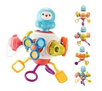 AMFUN Cube Occupée Sensoriel D'Activités Montessori, Éducatif Sensoriel Bebes Cubes Jouets de Jeux d'Avions Bébé 6 12 18 Mois, 8 en 1 Jouet d'apprentissage Cube D'Activité pour Les Tout-Petits