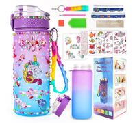 AMFUN Licorne Bricolage Gourde, Fille DIY Gourde, Créatifs Bricolage Gourde Enfant Anti Fuite, Kit de Loisir Créatif Activites Manuelles pour Enfants 4-12 Ans, Cadeau Noël Anniversaire Cadeau