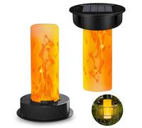AMFUN Lot de 2 Ampoules Solaires de Rechange Étanches pour Lanterne Solaire Extérieur, 8.5cm Lampes Solaires de Rechange pour Extérieur pour Jardin, Décoration, Camping, Tente, Pêche