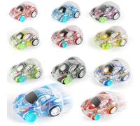 AMFUN Lot de 28 voitures à tirer, jouet de voiture Push and Go, véhicules de course, jouets de fête pour filles et garçons