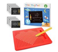 AMFUN Planche à dessin magnétique en acier avec stylo, planches à dessin magnétiques pour enfants, tablette de gribouillage magnétique, jouet éducatif pour le dessin, le gribouillage et l'écriture