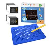 AMFUN Planche à dessin magnétique en acier avec stylo, planches à dessin magnétiques pour enfants, tablette de gribouillage magnétique, jouet éducatif pour le dessin, le gribouillage et l'écriture