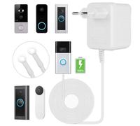 AMFUN Transformateur de Sonnette, Transformateur pour Sonnette Vidéo, pour la Maison Intelligente Compatible avec la Sonnette Vidéo Ring, 24 Volt 500mA Compatible