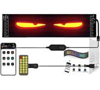 AMFUN Yeux LED de Diable pour Voiture, écran LED Programmable pour Camion,Texte, Voiture (373 x 92 mm)