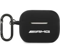 AMG AMAPRBK Coque de Protection pour AirPods Pro Noir/Noir en Silicone Big Logo