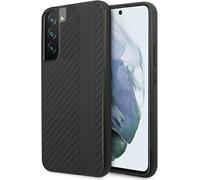 AMG AMHCS22MBLSCA Coque de Protection pour S22+ S906 Noir Carbone rayé & gaufré