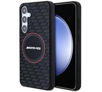 AMG AMHMS24S23SMRK Coque pour S24 S921 Noir Hardcase Silicone Carbone Motif