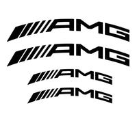 Amg High Quality Brake Caliper Decal Stickers Curved Logo 2x 135mm X 19mm