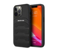 AMG iPhone 14 Pro Housse, Noir - Lignes en relief Robust Case