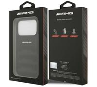 AMG Leather Debossed Lines Logo Case for iPhone 17 Pro 6.3"" Black - AMHCP17LGSEBK